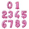Best-selling 16-inch aluminum film digital fat body balloon birthday party decoration, photo props, proposal details Picture